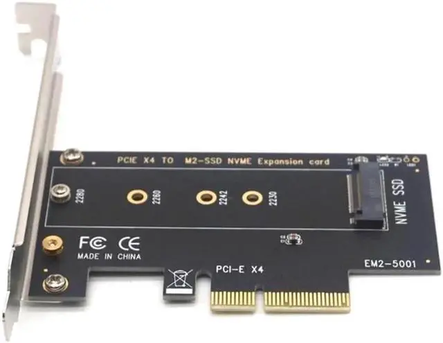 Alt view image 5 of 7 - NVME SSD M2 PCIE Adapter PCIE to M2 Adapter M.2 NVME SSD to PCI Express X4 Card Riser Adapter M Key for 2230-2280 M2 SSD