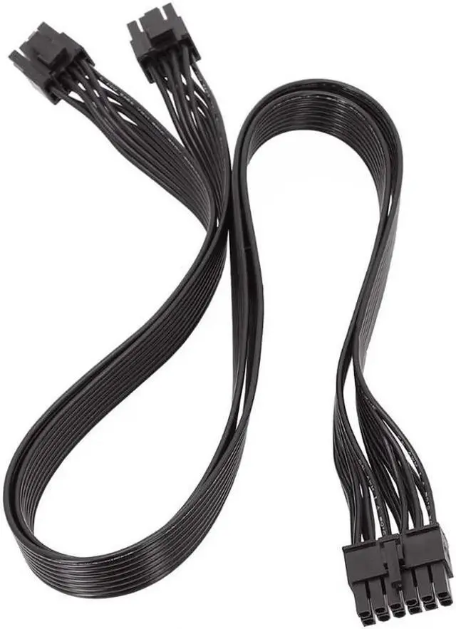 Alt view image 4 of 7 - Suitable for Seasonal PSU P-860 P-1000 X-1050 power supply 12pin to dual 8pin graphics card cable