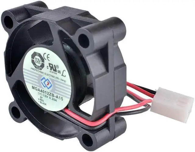 Alt view image 4 of 4 - MGA4012ZB-A15 4cm 40mm 4015 12V 0.20A 2-wire double ball bearing large air volume cooling fan