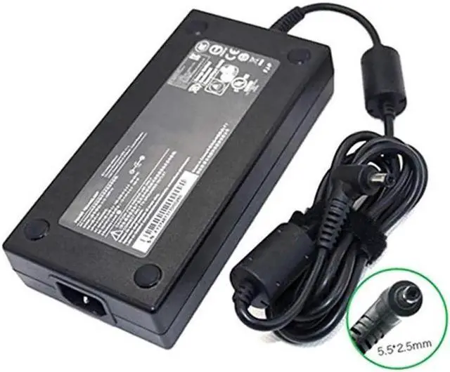 Main image of Laptop AC Adapter 19V 9.5A 180W 5.5 X 2.5mm A12-180P1A A180A002L Power Charger Compatible with MSI GT60 GT70 Computer Power Supply