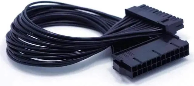 Alt view image 3 of 5 - ATX 24 Pin Motherboard Power Extension Cable 12.6 Inches / 32cm Internal PC PSU ATX 24 Pin Male to 24 Pin Female Extension Power Cable