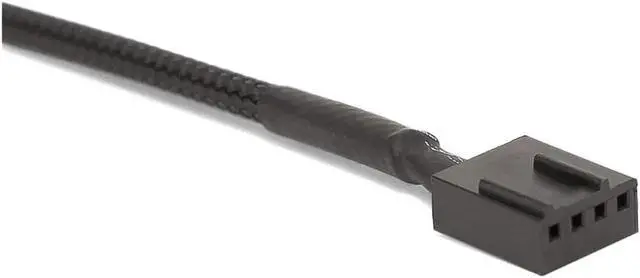 Alt view image 5 of 5 - PWM Fan Extension Cable - 10.5 inch PC Fan Extension Cable Compatible with ATX Case 3 Pin & 4 Pin Cooling Fans. Durable Black Nylon Braided Case Fan Extension Cable (4 Pack)