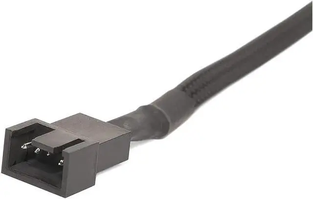 Alt view image 3 of 5 - PWM Fan Extension Cable - 10.5 inch PC Fan Extension Cable Compatible with ATX Case 3 Pin & 4 Pin Cooling Fans. Durable Black Nylon Braided Case Fan Extension Cable (4 Pack)