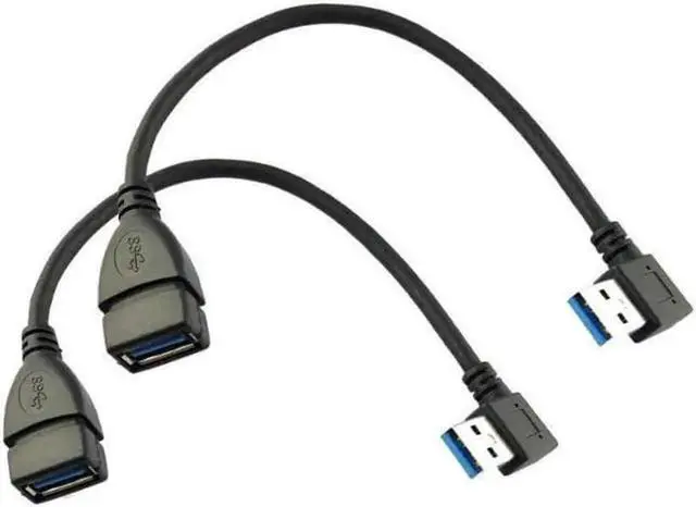 Main image of Seadream 2Pack SuperSpeed USB 3.0 Left Angle Male to Female Extension Cable - Left Angle