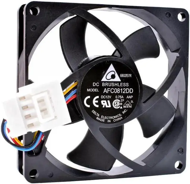 Alt view image 2 of 4 - AFC0812DD 8cm 80mm 12V 0.75A Double ball bearing large air volume server cooling fan
