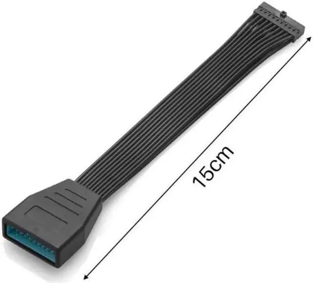 Alt view image 3 of 4 - Motherboard Mainboard USB3.0 19Pin 20Pin Female to USB 3.0 19pin 20 Pin Male Extension Conversion Connecting Cable