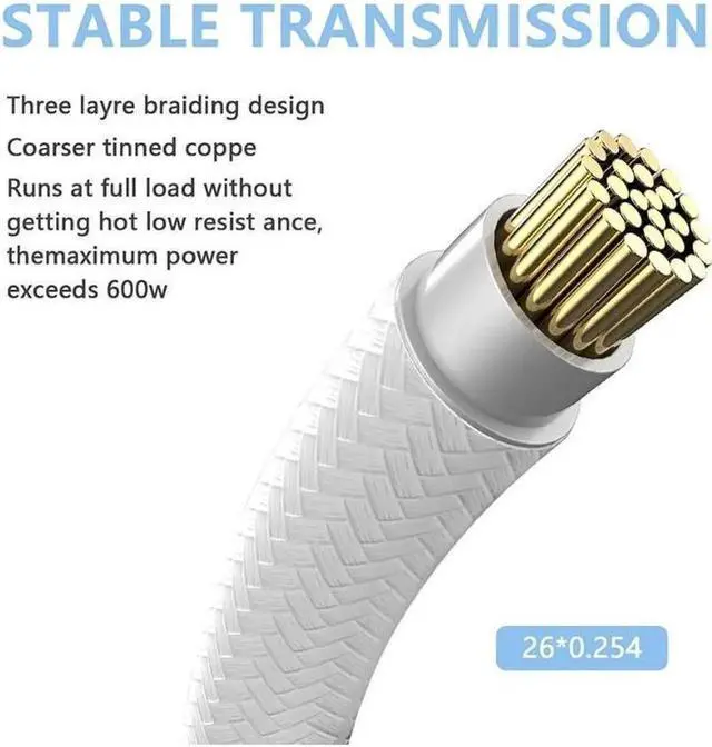 Alt view image 2 of 7 - RTX 4090 4080 4070TI 16Pin(12+4) to 4x8Pin PCI-E 5.0 Sleeved Extension Cable,12Pin to 4x8Pin Compatible 4090 4080 4070TI Series and RTX3090ti,14inch with Cable Combs (16AWG/White