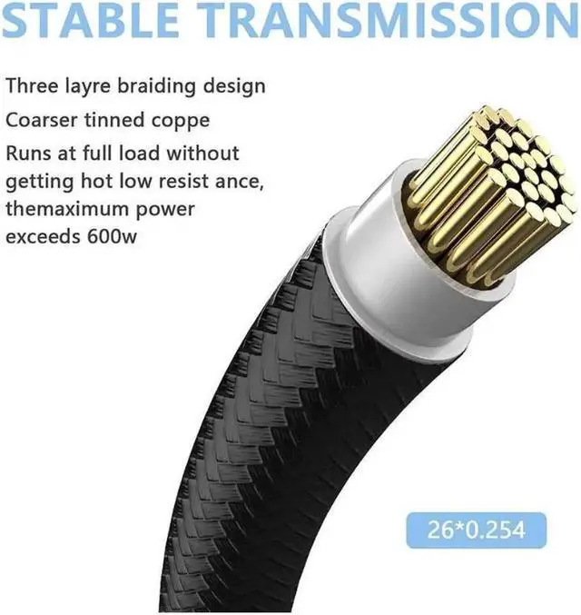 Alt view image 3 of 6 - RTX 4090 4080 4070TI 16Pin(12+4) to 4x8Pin PCI-E 5.0 Sleeved Extension Cable,12Pin to 4x8Pin Compatible 4090 4080 4070TI Series and RTX3090ti,14inch with Cable Combs (16AWG/White) Black