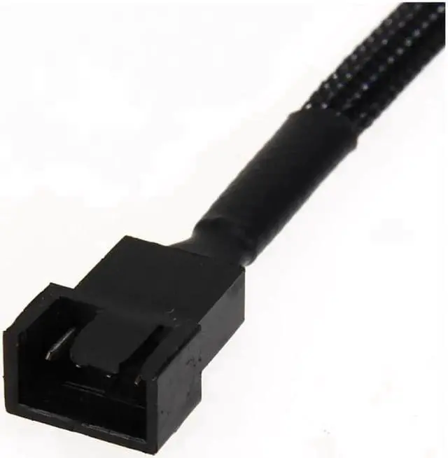 Alt view image 6 of 7 - 10pcs/lot 27cm 4Pin PWM Connector Computer Case Fan Extension Cable w/ Black Sleeved