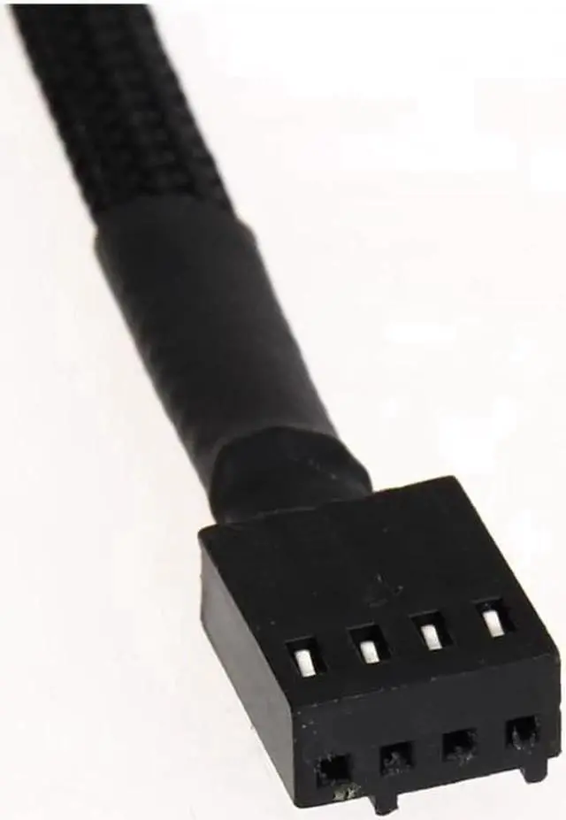Alt view image 3 of 7 - 10pcs/lot 27cm 4Pin PWM Connector Computer Case Fan Extension Cable w/ Black Sleeved