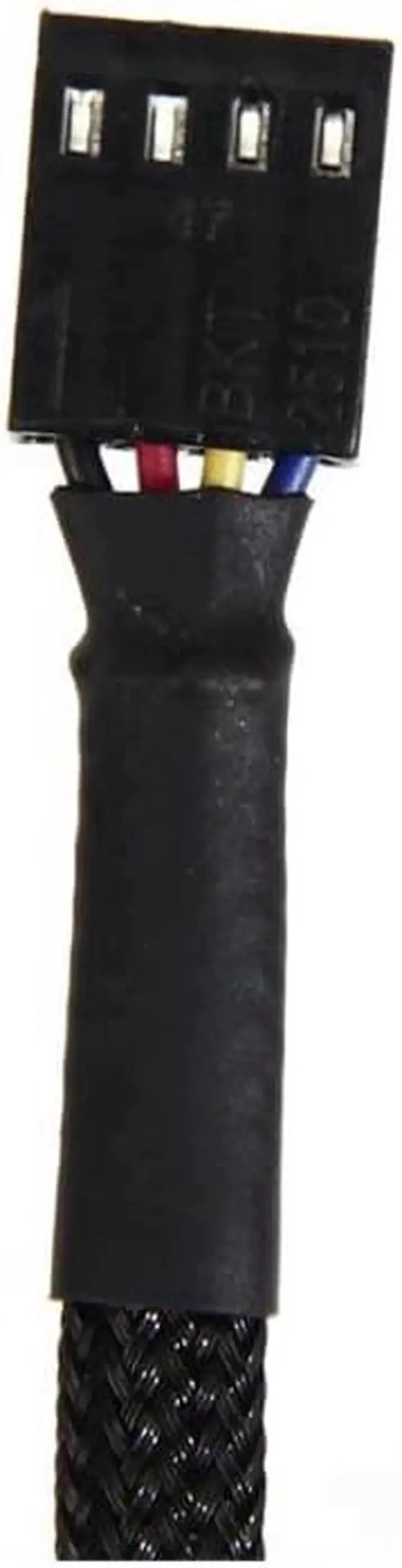 Alt view image 4 of 7 - 10pcs/lot 27cm 4Pin PWM Connector Computer Case Fan Extension Cable w/ Black Sleeved