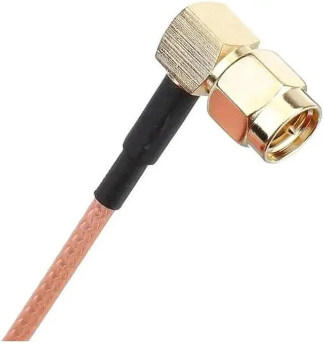 Alt view image 2 of 3 - 3Pcs 100CM SMA cable SMA Male Right Angle to SMA Female RF Coax Pigtail Cable Wire RG316 Connector Adapter