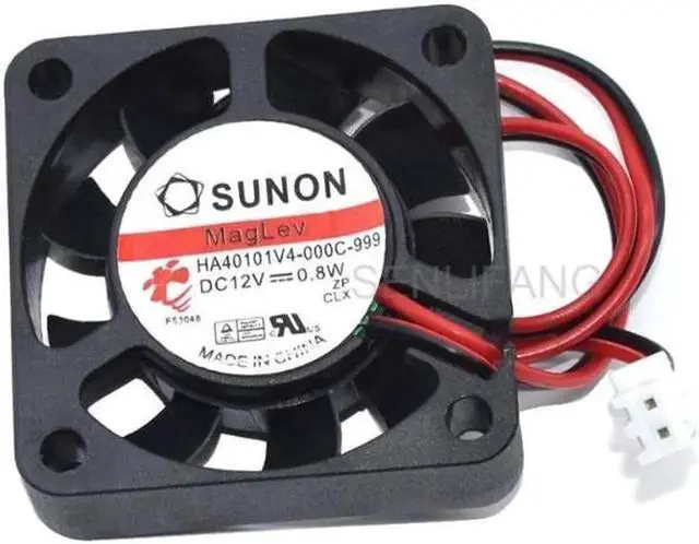 Alt view image 3 of 5 - For SUNON DC12V 0.8W 4cm 40mm 40x40x10mm HA40101V4-000C-999 2-Wire South-North Bridge Ultra-quiet Cooling Fan New