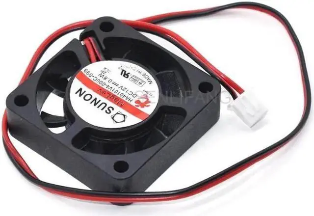 Alt view image 2 of 5 - For SUNON DC12V 0.8W 4cm 40mm 40x40x10mm HA40101V4-000C-999 2-Wire South-North Bridge Ultra-quiet Cooling Fan New