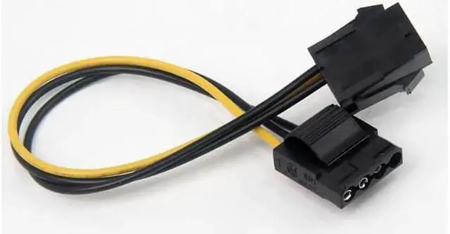 Alt view image 3 of 3 - Molex To PCI E Power Adapter IDE 4Pin 4 Pin Female to 6 Pin Female 6Pin Graphics Video Card Converter Cable 1 pcs wholesale