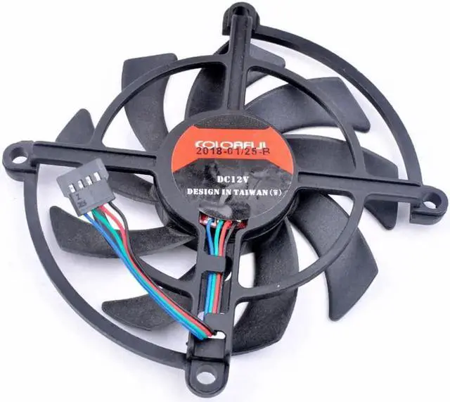 Alt view image 2 of 3 - colorful GTX1060 1070 e-sports version Netchi version of the graphics card cooling fan