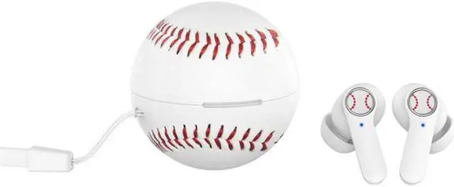 Alt view image 3 of 6 - Wireless Headset Football/Basketball Volleyball Shape Bluetooth Headphones Touch Control Unique Appearance Earbuds