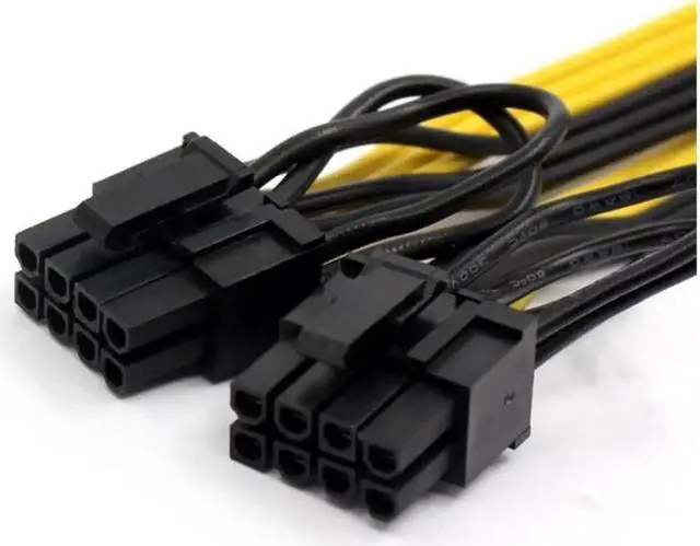 Alt view image 5 of 7 - 10pcs/lot x PCIE 8 pin Male to Dual PCI-E 6+2 pin Female GPU Power Cable Splitter