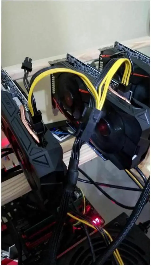 Alt view image 7 of 7 - 10pcs/lot x PCIE 8 pin Male to Dual PCI-E 6+2 pin Female GPU Power Cable Splitter