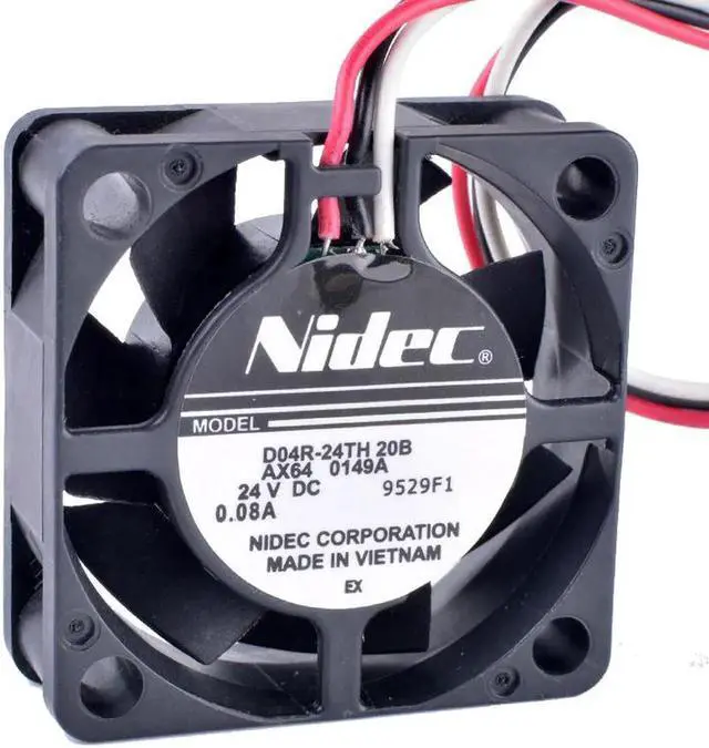 Alt view image 4 of 4 - D04R-24TH 20B 4015 4cm 40x40x15mm 24V 0.08A Three-wire inverter cooling fan