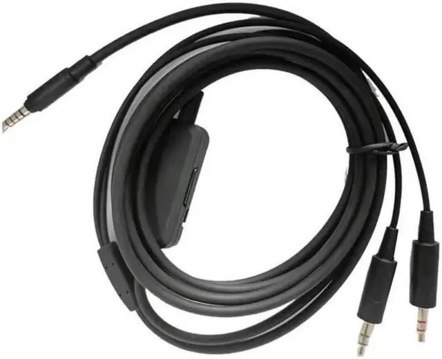 Alt view image 2 of 3 - OFC Headphone Cable Headset Extension Cord Compatible with Beyerdynamic MMX300 Headphone Cable with Volume Control