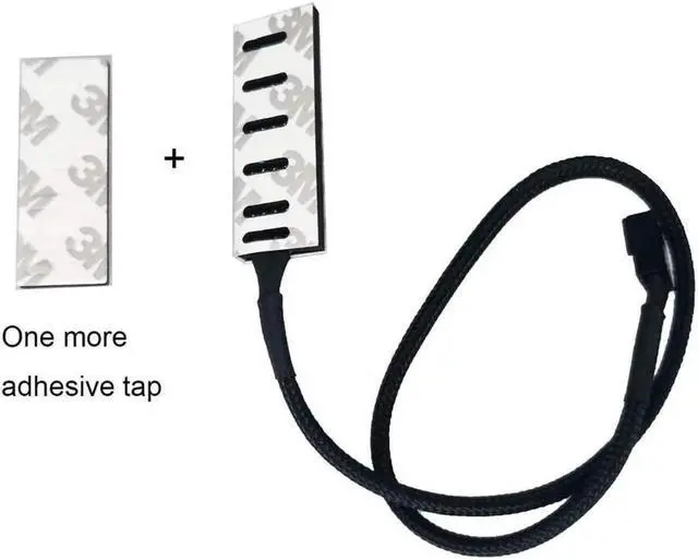 Alt view image 5 of 5 - Endlesss PWM Fan Hub Splitter 4 Pin Black Sleeved 1 to 5 Way PC CPU Cooling Case Fan Splitter Hub Adapter Cable for Computer Cooler Case Fans 4-Pin & 3-Pin 14 Inches (1 Pack)