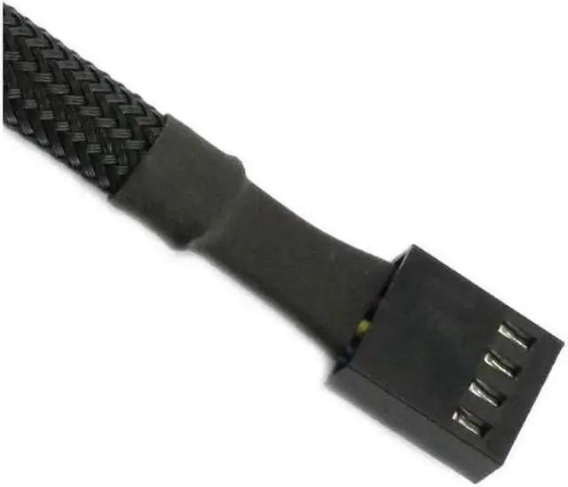 Alt view image 4 of 5 - Endlesss PWM Fan Hub Splitter 4 Pin Black Sleeved 1 to 5 Way PC CPU Cooling Case Fan Splitter Hub Adapter Cable for Computer Cooler Case Fans 4-Pin & 3-Pin 14 Inches (1 Pack)