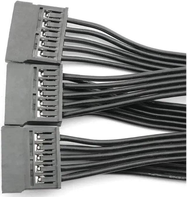 Alt view image 2 of 7 - 15 Pin SATA Power Extension Hard Drive Cable 1 Male to 5 Female Splitter Adapter 24-inch(60CM)
