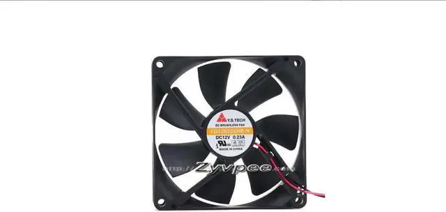 Main image of Zyvpee Y.S.TECH 9025 FD129225HB-N 12V 0.23A 2 wires 2 pins 9cm case fan axial fan