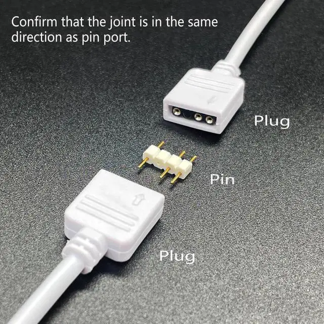 Alt view image 6 of 7 - 2-Pack 1-to-1 ARGB Extension Cable, White 5V 3-Pin Female to Female ARGB Addressable RGB Adapter Cable, ARGB LED Sync Cable for Extend PC Computer ARGB Fans Or ARGB LED Lights, 11.8 Inches