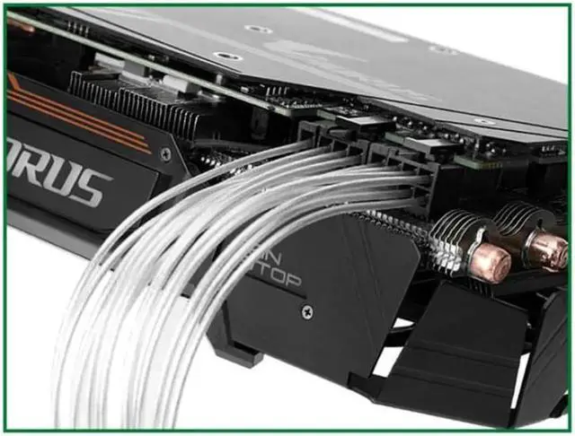 Alt view image 7 of 7 - 5pcs/lot 20cm Copper PCIE 8 pin Female to Dual PCI-E 6+2 pin Male GPU Power Cable Splitter