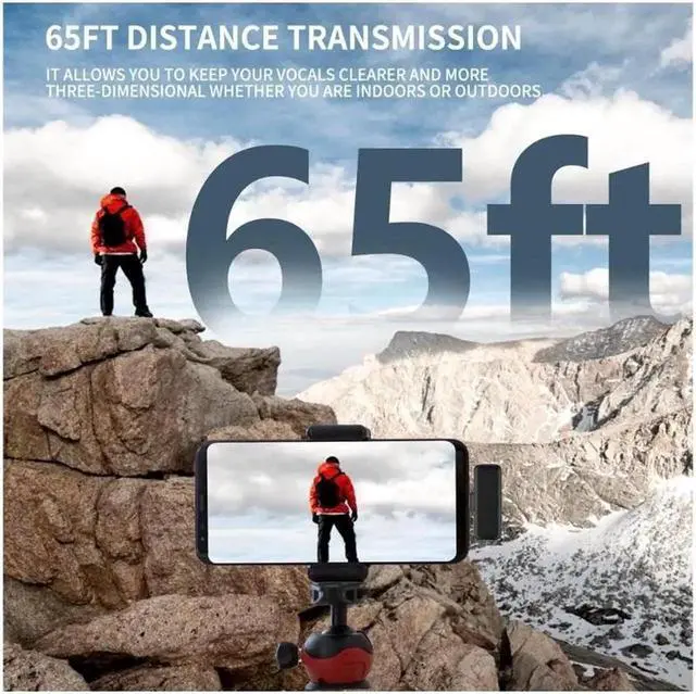 Alt view image 6 of 6 - Professional Wireless Lavalier Microphone,for iPhone iPad Android with Charging case,for Video Recording,Interview,Automatic Noise Reduction - 2-in-1