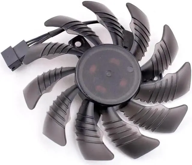 Alt view image 3 of 3 - EVERFLOW T128010SU 12V 0.35A GTX1050 1060 1070 1080 N970 graphics card cooling fan