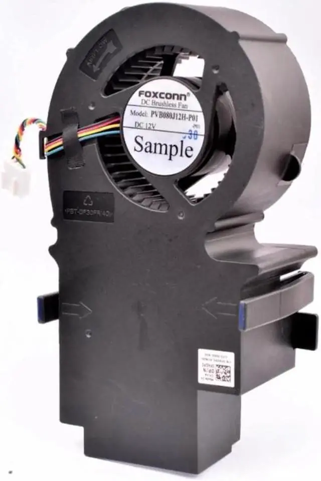 Alt view image 2 of 3 - PVB080J12H-P01 12V All-in-one computer centrifugal turbo blower cooling fan