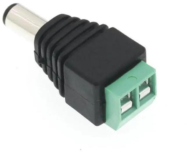 Main image of 10PCS 12V monitoring power connector DC male to 12V 5.5 * 2.5DC male to 12V connector