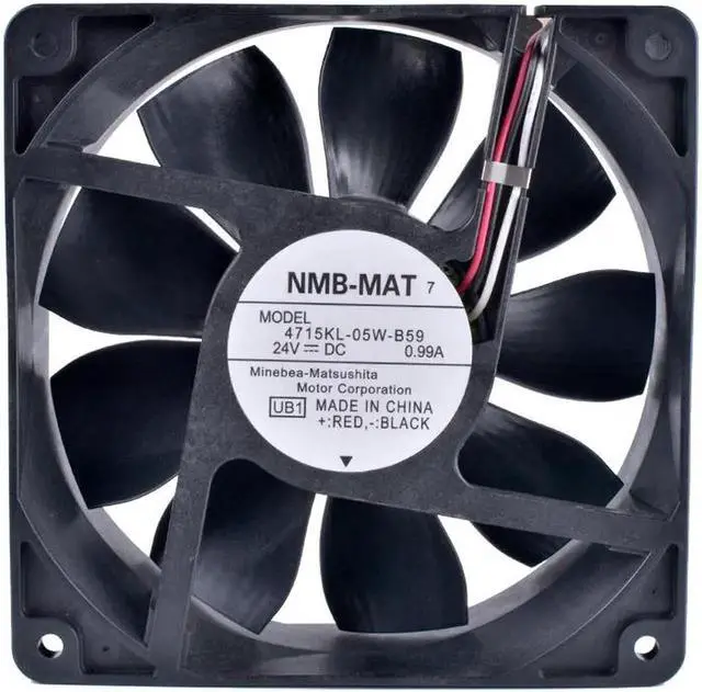 Main image of 4715KL-05W-B59 12CM 120mm 12038 24V 0.99A Double ball bearing air volume inverter server IPC cooling fan