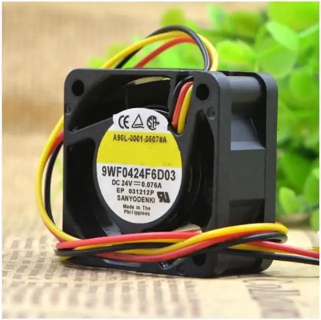 Main image of 9WF0424F6D03 A90L-0001-0507 # a 24V 0.076A 3 wire cooling fan
