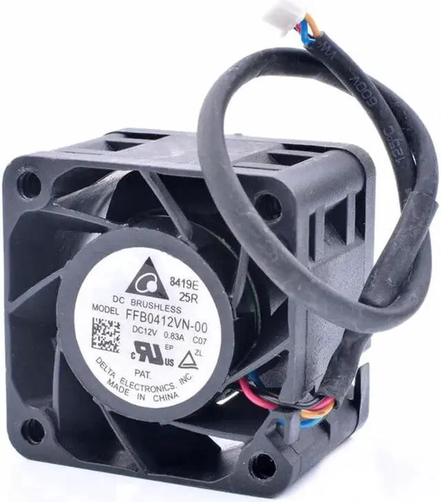 Alt view image 3 of 4 - FFB0412VN-00 4cm 4028 40x40x28mm 12V 0.83A server power cooling fan