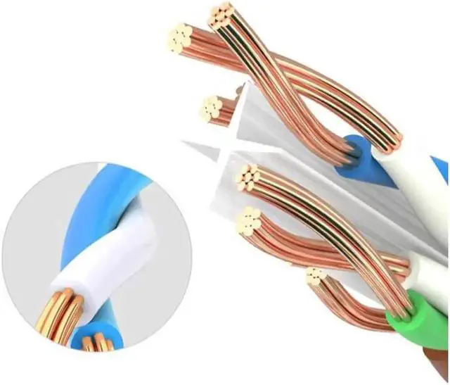 Alt view image 3 of 4 - Cat6 Network Cable Ethernet Lan Wire RJ45 UTP Patch Cable 100Ft 30M