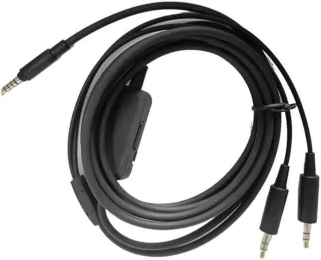 Alt view image 2 of 3 - OFC Headphone Cable Headset Extension Cord Compatible with Beyerdynamic MMX300 Headphone Cable with Volume Control