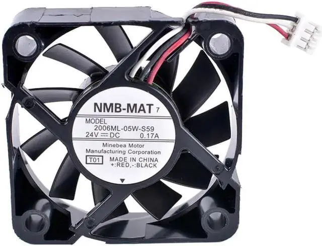 Main image of 2006ML-05W-S59 5015 5cm 50mm 50x50x15mm 24V 0.17A 3 line mute inverter industrial cooling fan