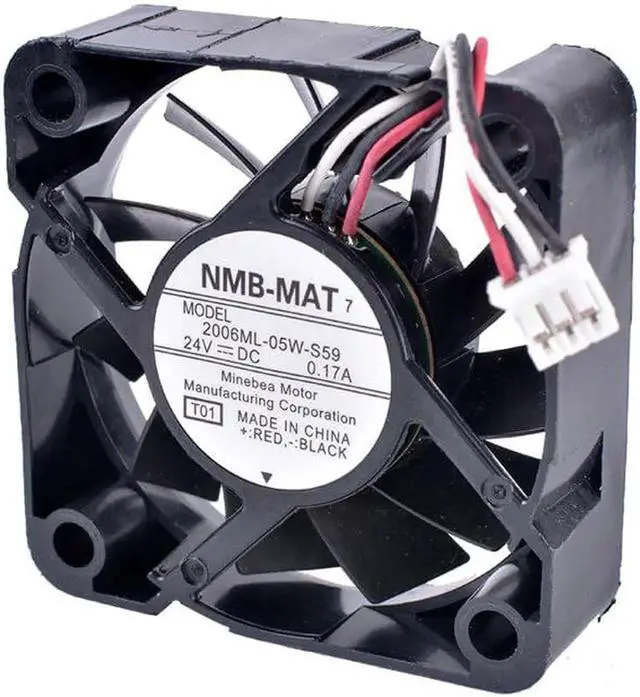 Alt view image 4 of 4 - 2006ML-05W-S59 5015 5cm 50mm 50x50x15mm 24V 0.17A 3 line mute inverter industrial cooling fan