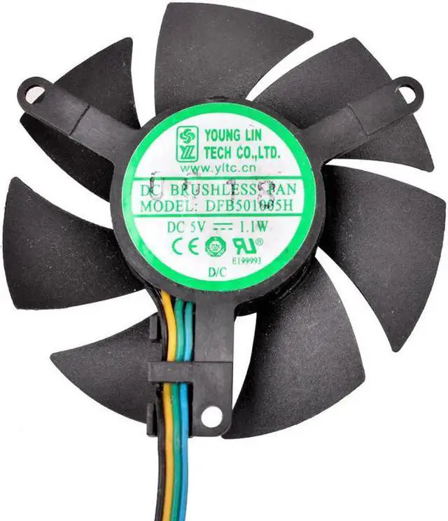 Main image of DFB501005H Diameter 45MM Mounting hole distance 39X39X39MM DC5V 1.1W 4Pin Cooling fan for industrial computer routers