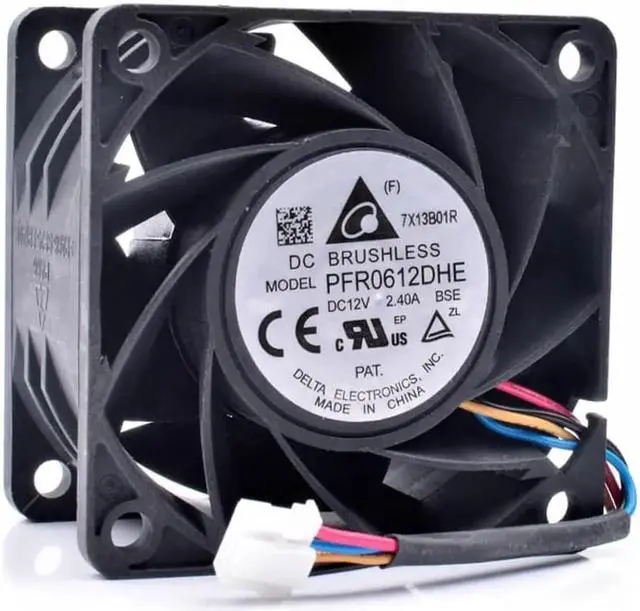 Alt view image 3 of 4 - PFR0612DHE 6cm 6038 60mm 60x60x38mm 12V 2.40A server large air volume cooling fan