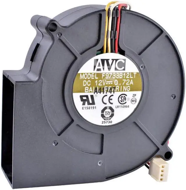 Alt view image 2 of 4 - F9733B12LT 12V 0.72A 9733 Turbo Blower Projection Device Server Fan