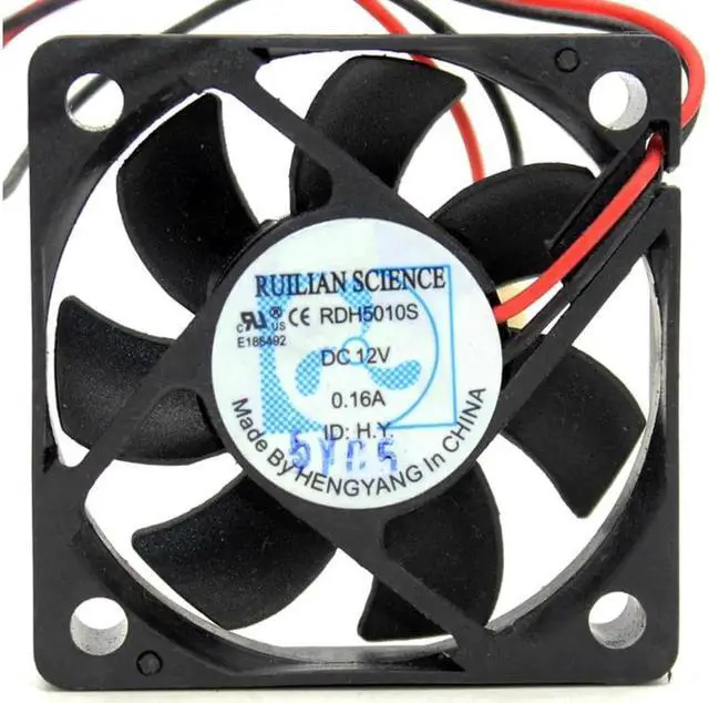 Alt view image 2 of 4 - RDH5010S 5cm 5010 50x50x10mm 12V0.16A computer chassis CPU motherboard cooling fan
