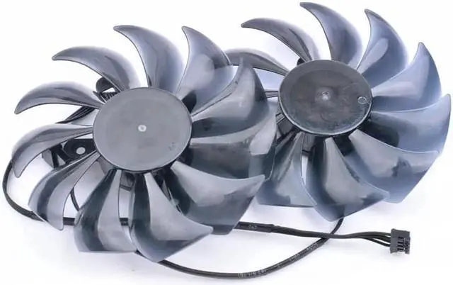 Alt view image 4 of 4 - PVA080E12R-P11 12V 0.50A 4 line graphics card cooling double fan