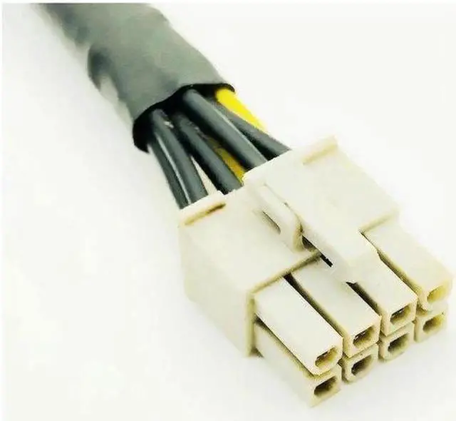 Alt view image 2 of 4 - Black Sleeved 8Pin PCI-E to 8(6+2)Pin Modular Power Supply Cables CPU Power Cable for OCZ ZT/ Great Wall 58CM 16AWG