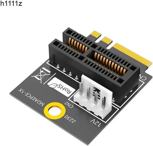 Main image of 2230 M.2 Key A+E to PCIE X1 Adapter Card PCI Express PCI-E 1X Slot to M2 NGFF Key A/A+E/E Converter Riser Card 4Pin Power Supply