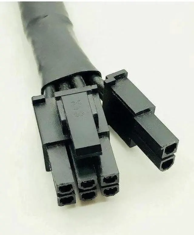 Alt view image 4 of 5 - Black Sleeved 8Pin PCI-E to 8(6+2)Pin Modular Power Supply Cables CPU Power Cable for OCZ ZT/ Great Wall 58CM 16AWG